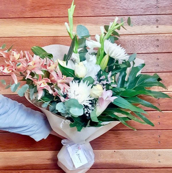 Elegant Orchid and Rose Bouquet